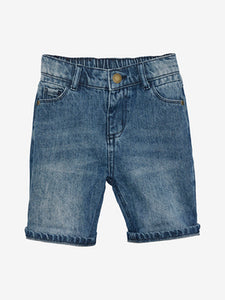 Short blue denim