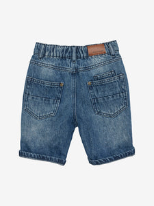 Short blue denim