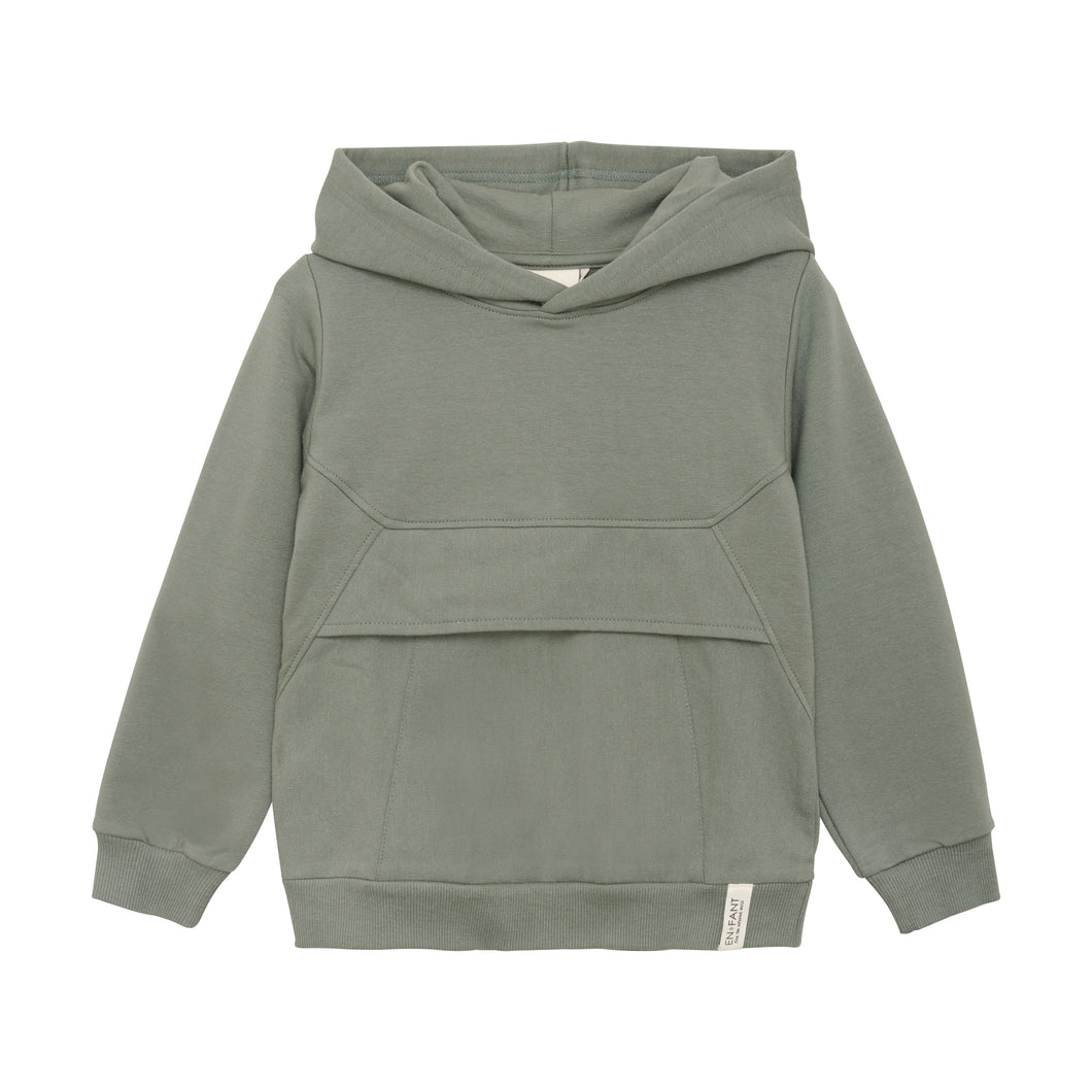 Sweat capuche vert