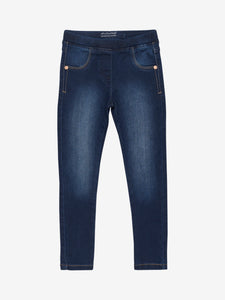 Jegging fille bleu foncé