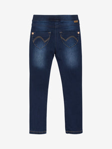 Jegging fille bleu foncé