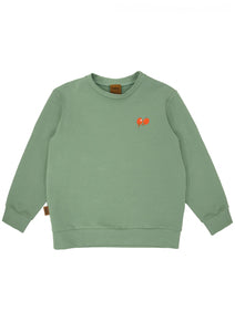 Sweat vert brodé