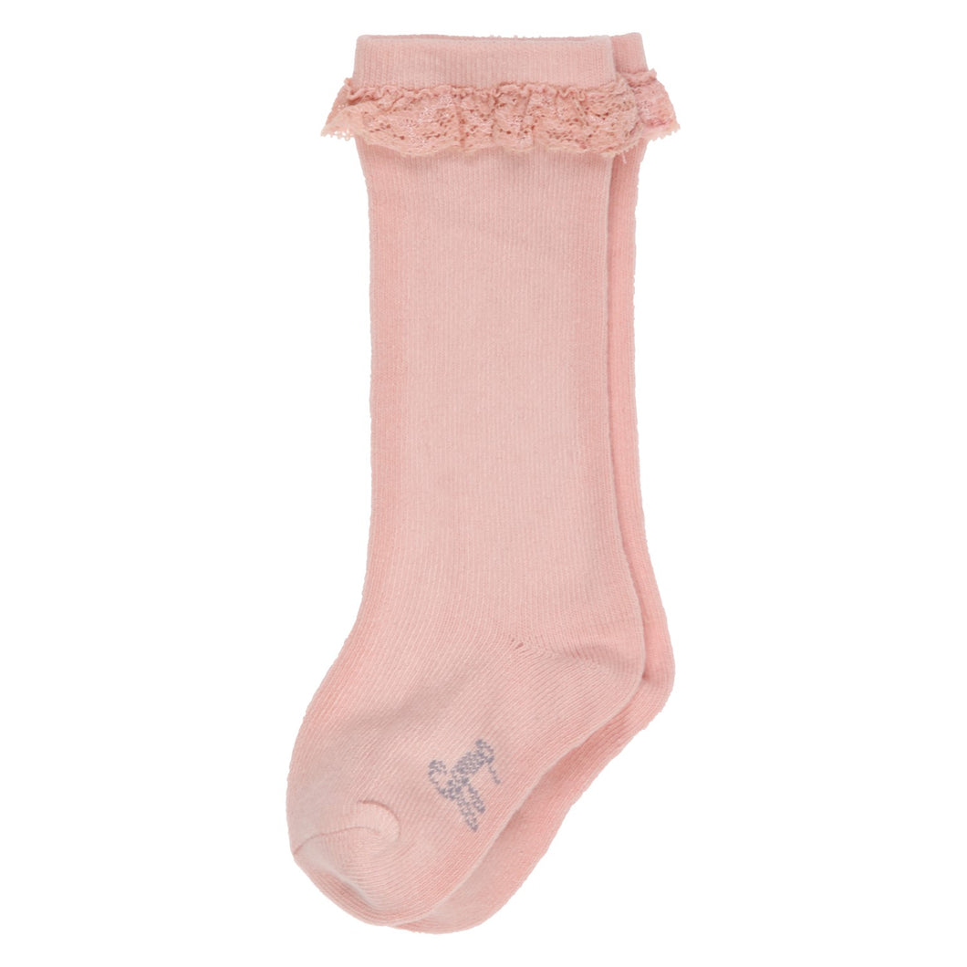 Chaussettes hautes Old rose