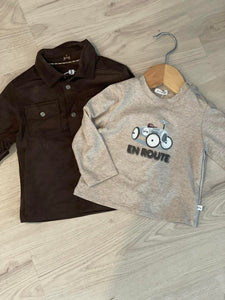 chemise/veste brune