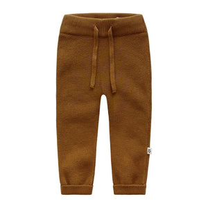 Pantalon tricot camel